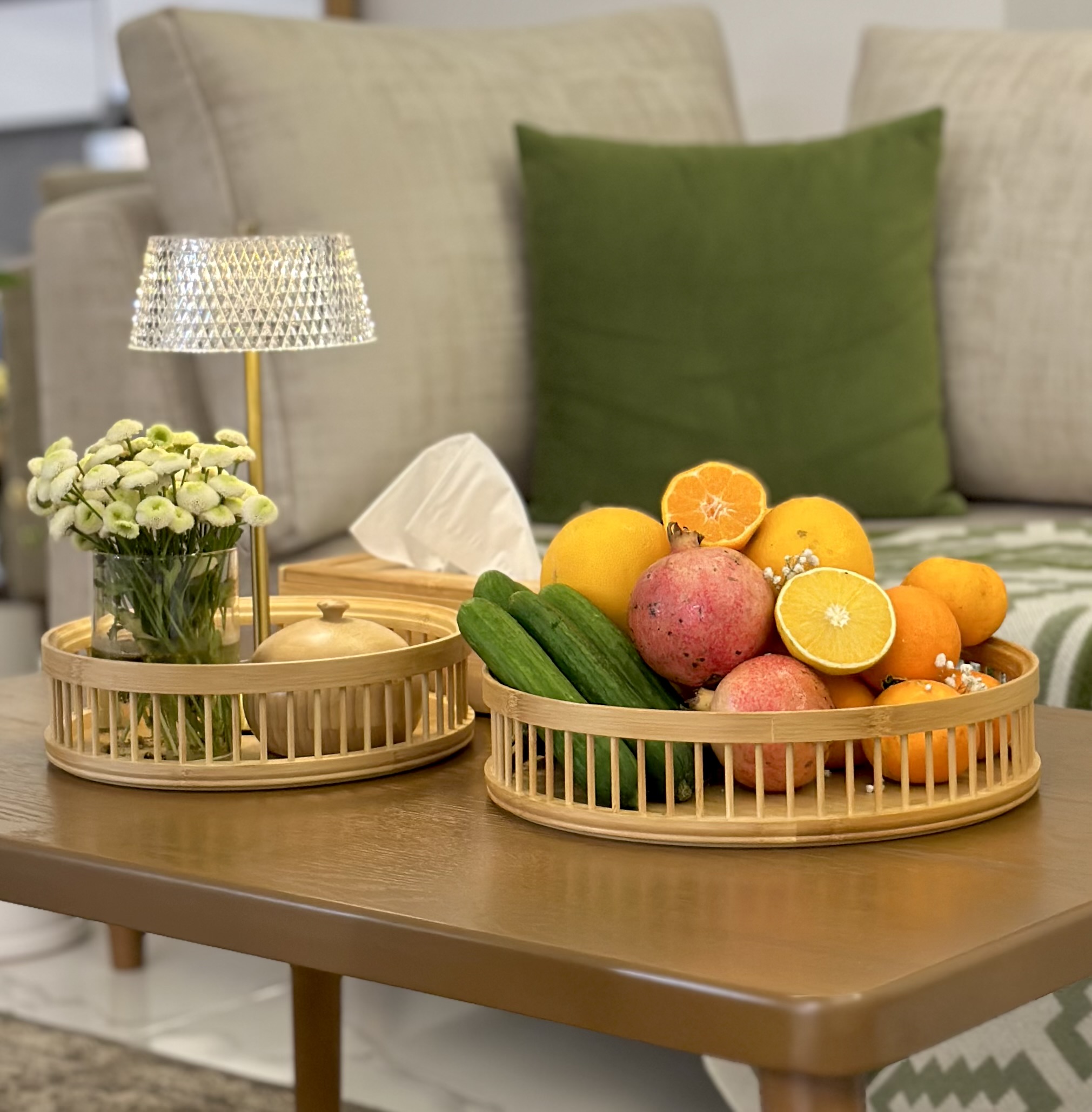 سینی نرده ای بامبو