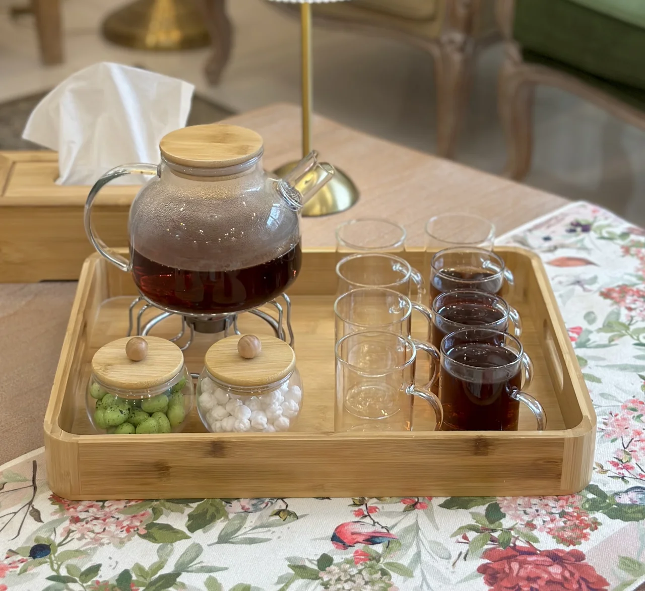 سینی مستطیل بامبو