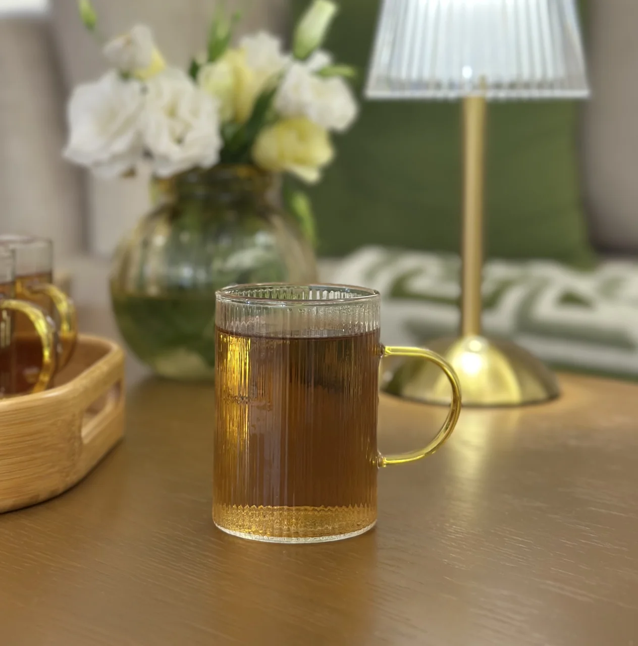 لیوان پیرکس راه راه